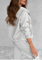 Sweat Set Sweatshirt i Hose Brave Heart Grau Melange