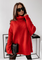 Jumper z golfem Mavi in red