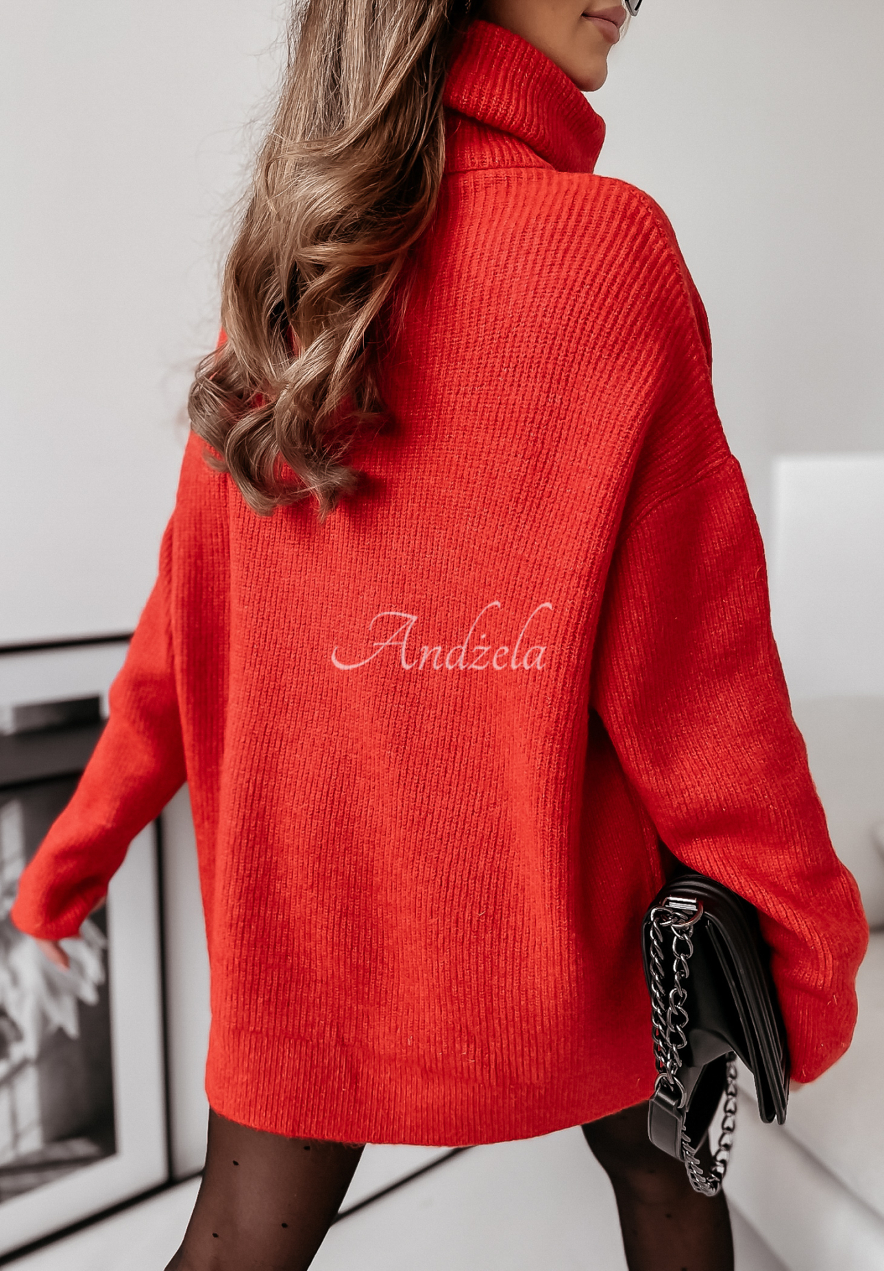 Mavi red turtleneck sweater