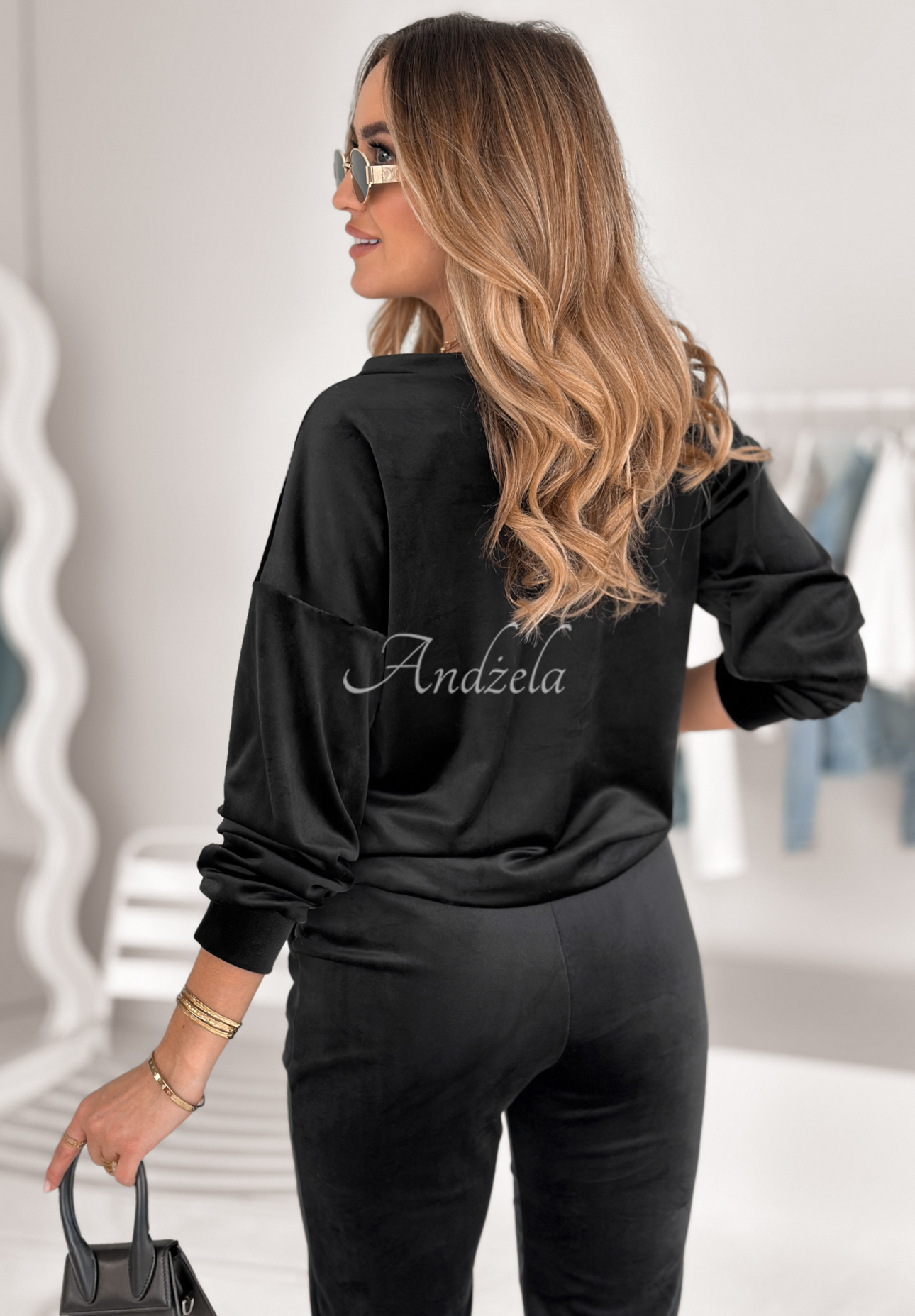 Allesi velour set black