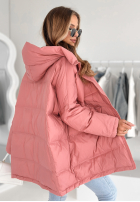 Puchowa Jacke z kapturem Coldest Of Times Puderrosa