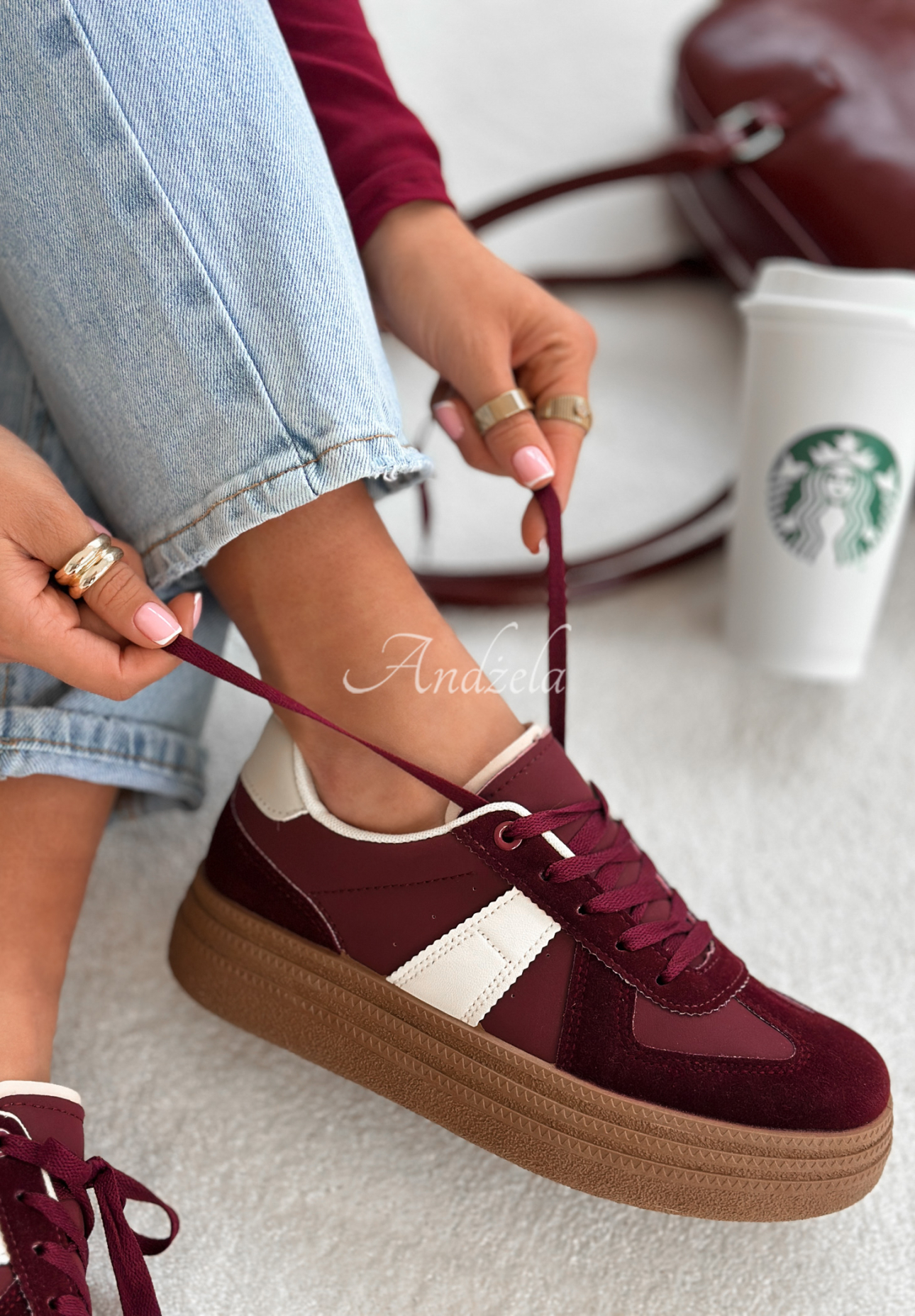 Sneakers Big Personality Burgund