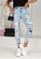 Hose Jeans z nadrukami Come Alive Hellblau