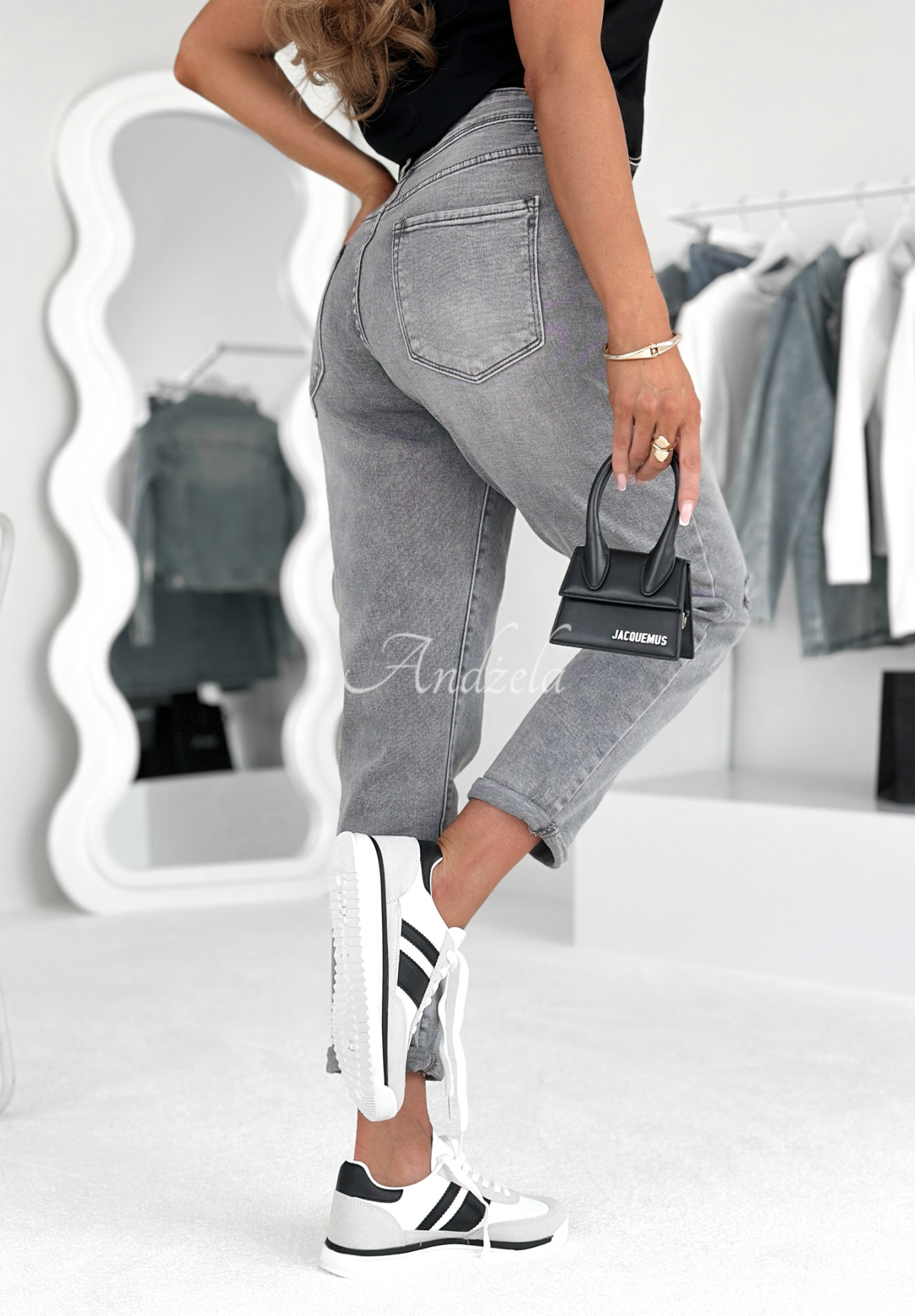 Jeans im Used-Look Two Choices Grau