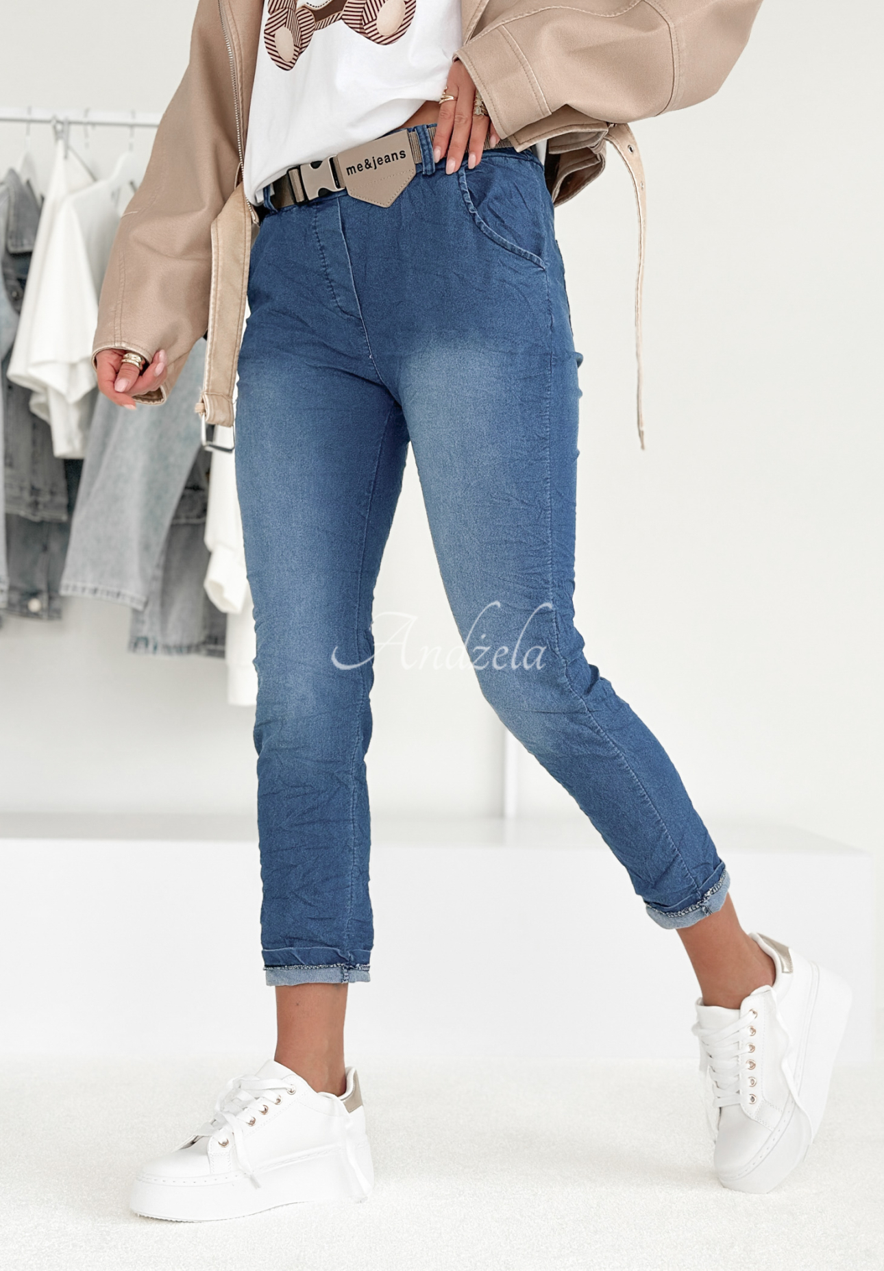 Denim-Hose Last Piece Blau