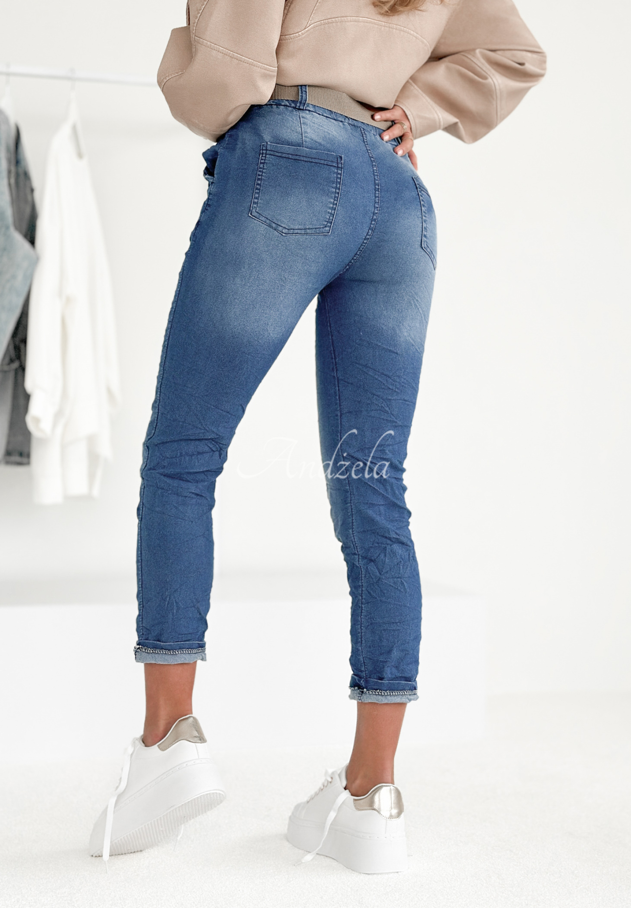 Denim-Hose Last Piece Blau