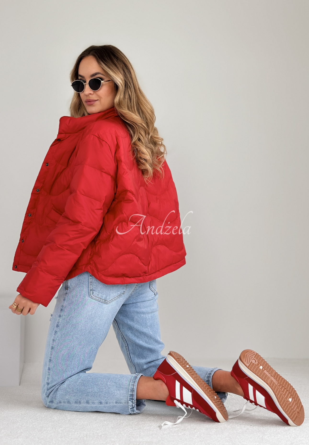 Last Thing short down jacket red