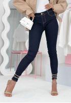 Hose Jeans skinny Double Espresso Dunkelblau