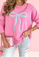 Sweatshirt oversize z kokardką Dear To Me Rosa