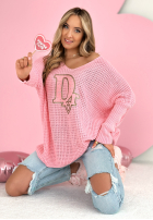 Asymetryczny Pullover Dr Love Rosa