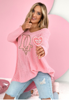 Asymetryczny Pullover Dr Love Rosa