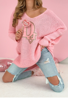 Asymetryczny Pullover Dr Love Rosa