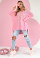 Asymetryczny Pullover Dr Love Rosa