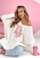 Asymetryczny Pullover Dr Love Ecru