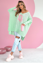 Asymetryczny Pullover Dr Love Mintgrün