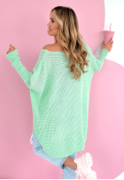 Asymetryczny Pullover Dr Love Mintgrün