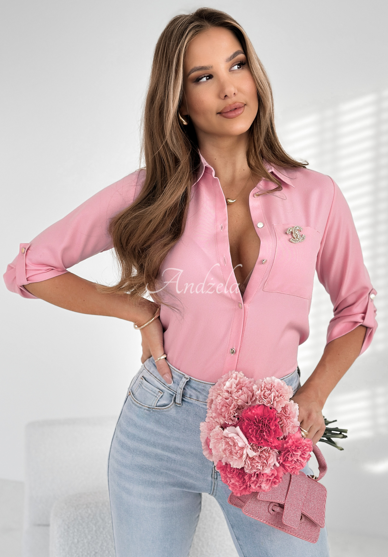 Best One Yet pink pocket shirt