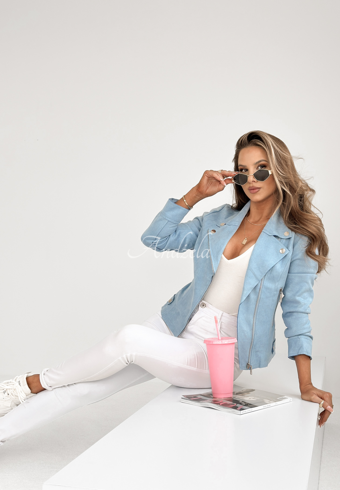 Savage blue suede ramon jacket