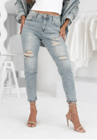 Hose Jeans z przetarciami With Purpose Hellblau