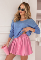 Pullover z dekoltem Caffe Latte Blau