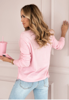 Leicht Pullover z napisem J'adore Rosa