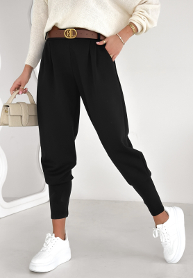 Fabric butter pants The First Try black