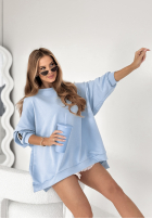 Bluza oversize Active Queens morska