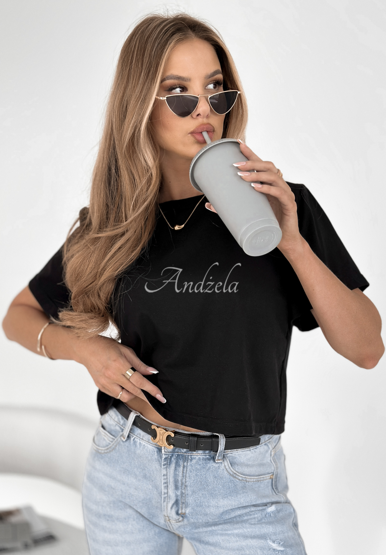 Hey Darling short T-shirt black