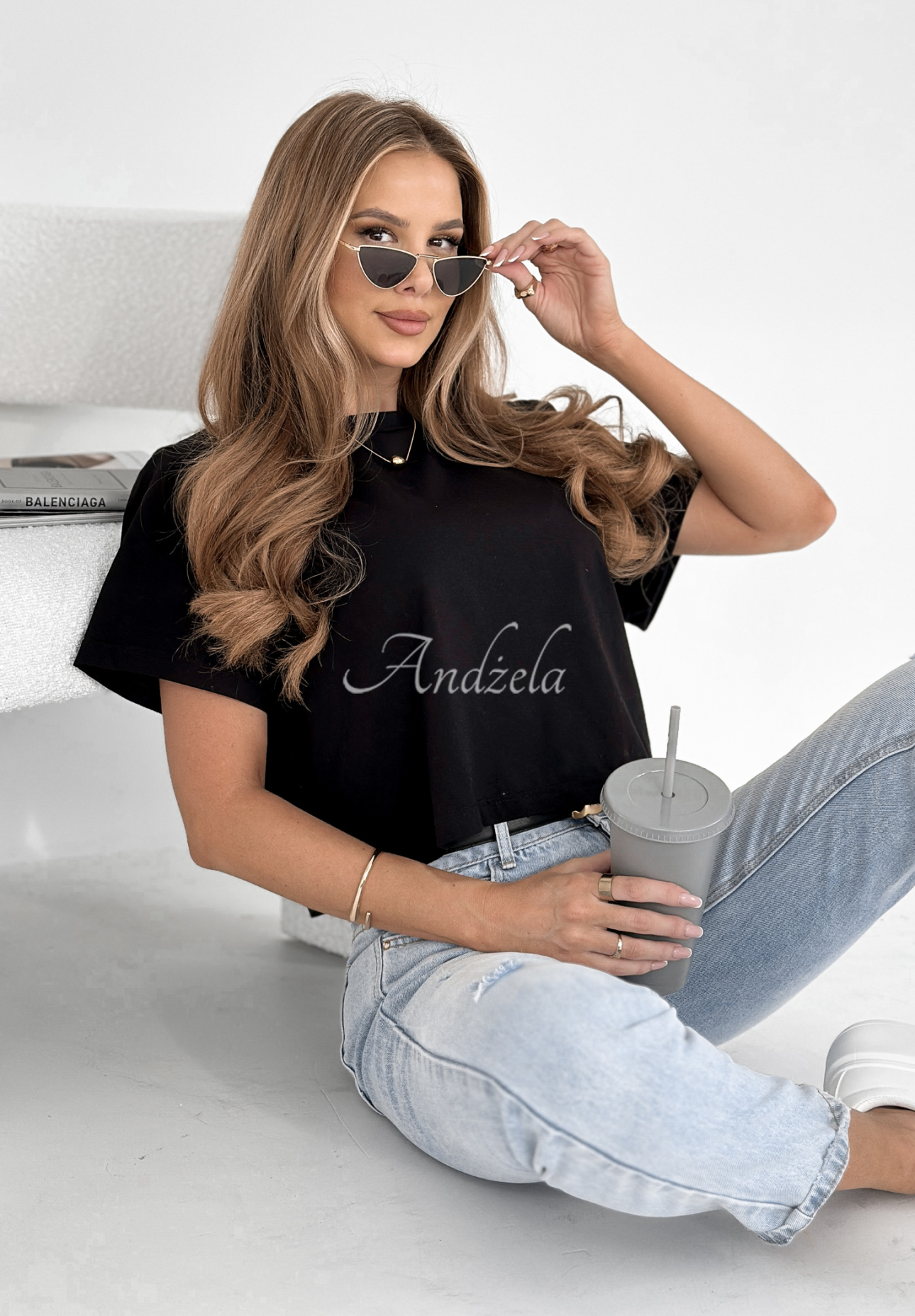 Hey Darling short T-shirt black