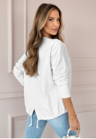 Bluse longsleeve z kieszonką It Just Is Weiß