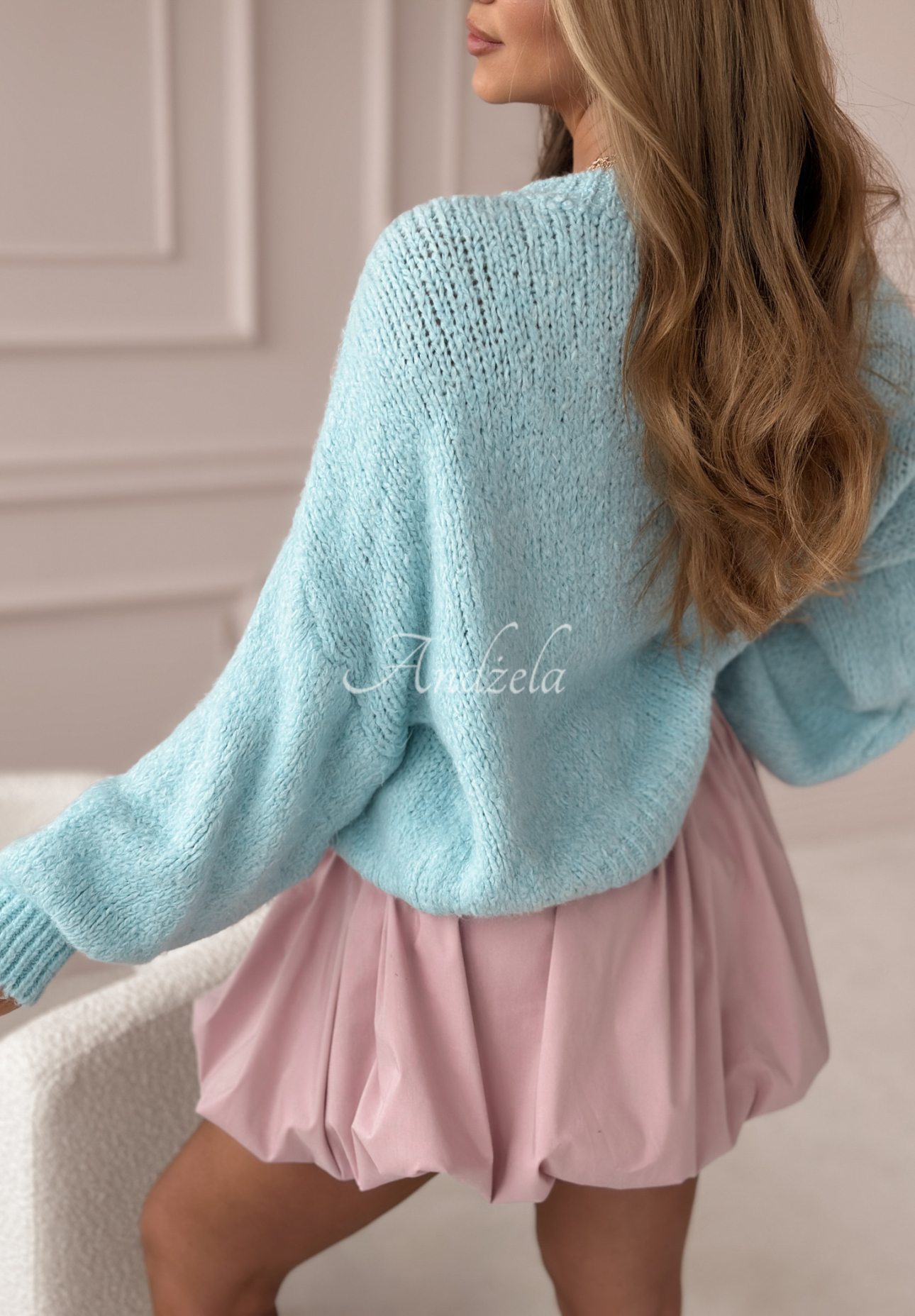 Oversize Pulli Amari Himmelblau