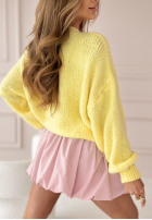 Sweter oversize Amari jasnożółty