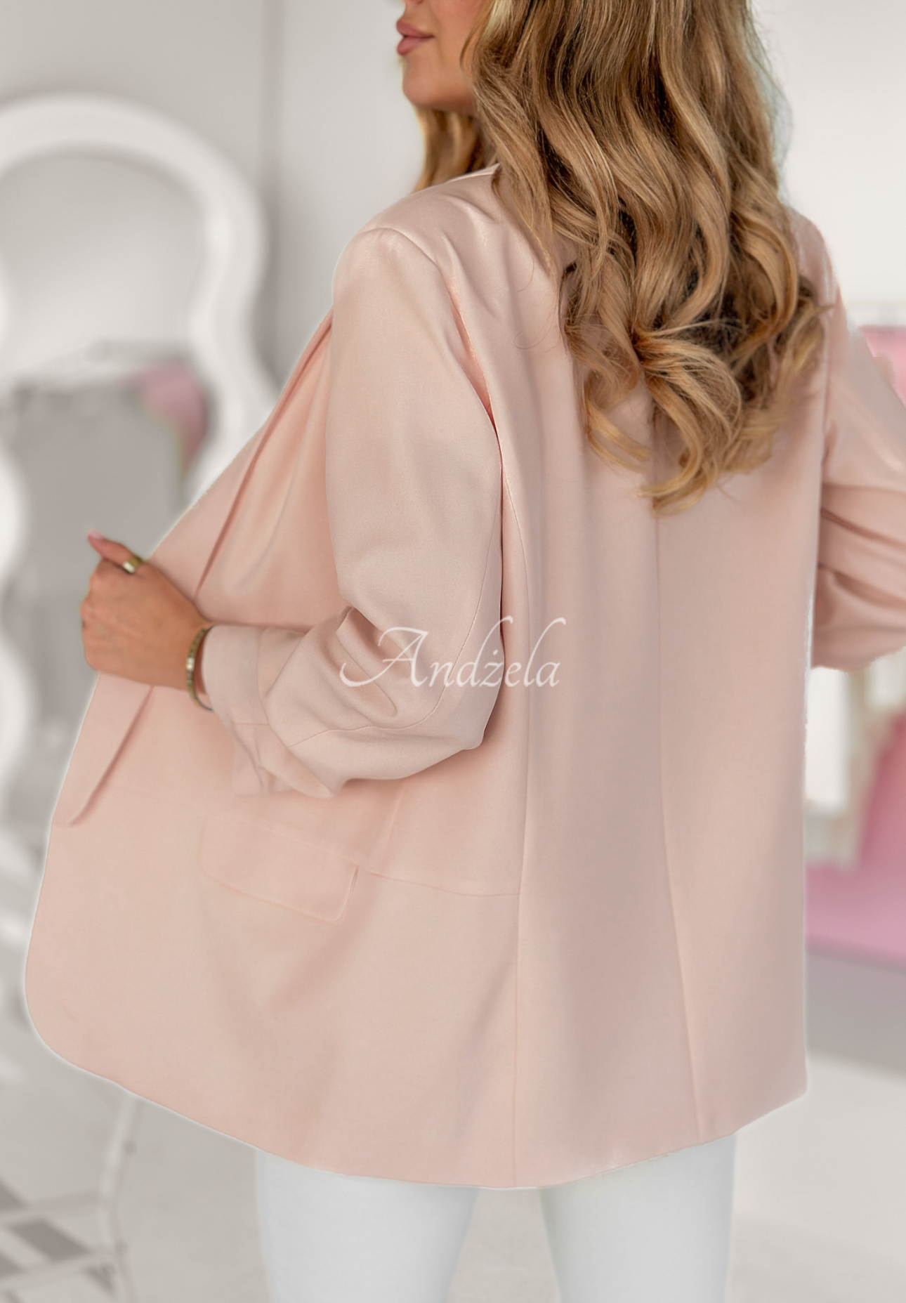 Klassischer Blazer Premium Nude