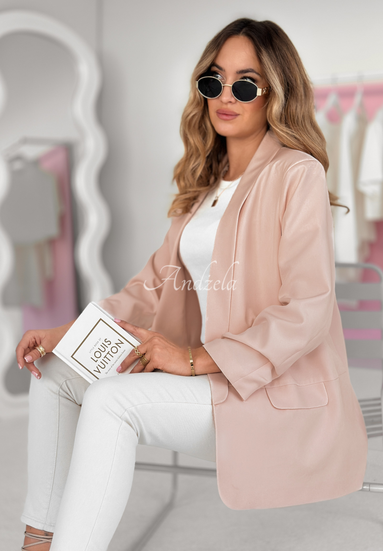 Klassischer Blazer Premium Nude