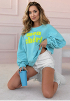 Sweatshirt z napisem Mon Cheri Amour Blau