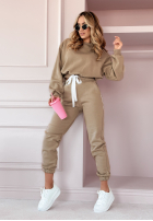 Sweat Set z nadrukiem Dino Beige