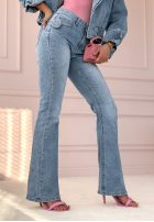 Hose Jeans dzwony The Daily Diva Blau