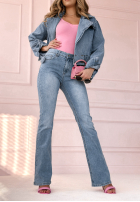 Hose Jeans dzwony The Daily Diva Blau