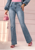 Hose Jeans dzwony The Daily Diva Blau