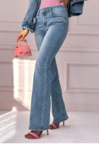 Hose Jeans dzwony The Daily Diva Blau