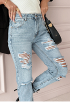 Hose Jeans z przetarciami Greatest Joy Hellblau