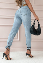 Hose Jeans z przetarciami Greatest Joy Hellblau