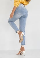 Hose Jeans w kwiaty Spring Petals Blau