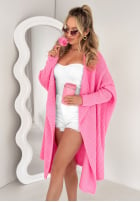 Cardigan oversize Feather Light Rosa