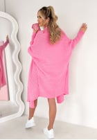 Cardigan oversize Feather Light Rosa