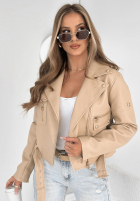 Skórzana Bikerjacke Fall Apart Beige