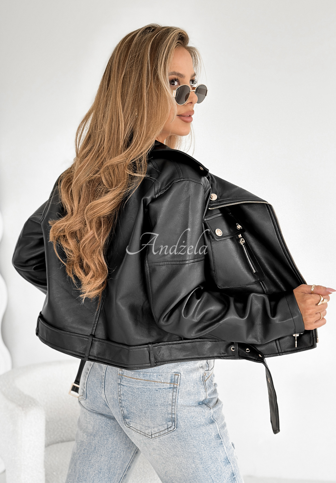 Bikerjacke Fall Apart Schwarz