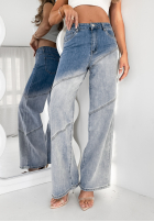 Hose Jeans straight Duo Denim Blau