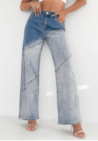 Hose Jeans straight Duo Denim Blau