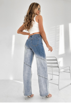 Hose Jeans straight Duo Denim Blau